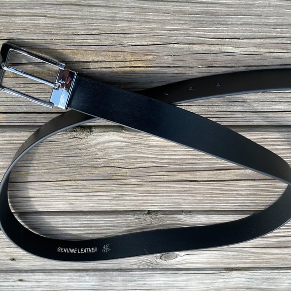 Men's Handmade Leather Belt Black Size 43/44 Handmade in Pakistan - Picture 8 of 14